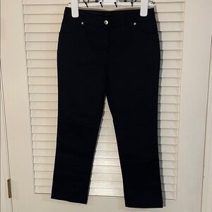 Roberto Cavalli Class Midnight Ankle Cotton Blend Jeans